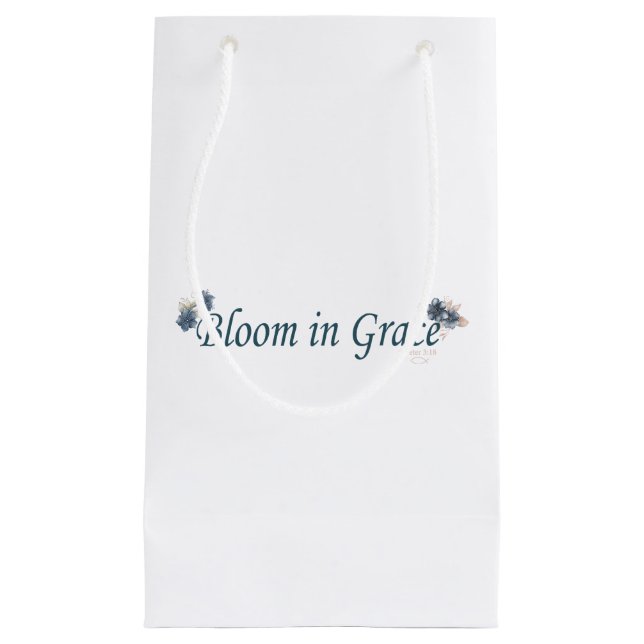 Petit Sac Cadeau Fleurir dans la grâce  (Devant)