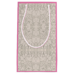 Petit Sac Cadeau Fleurs abondantes   