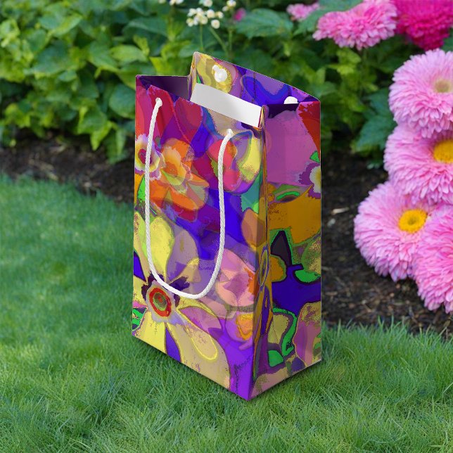 Petit Sac Cadeau Fleurs d'art pop (Créateur téléchargé)