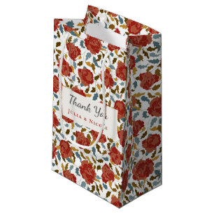 Petit Sac Cadeau Fleurs de rose sauvage Jardin Affaire Mariage
