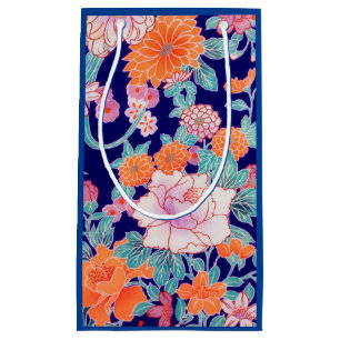 Petit Sac Cadeau Fleurs, design japonais