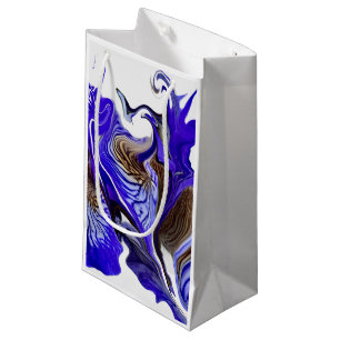 Petit Sac Cadeau Fleurs Iris Violets
