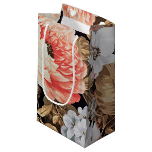 Petit Sac Cadeau Floral ancien