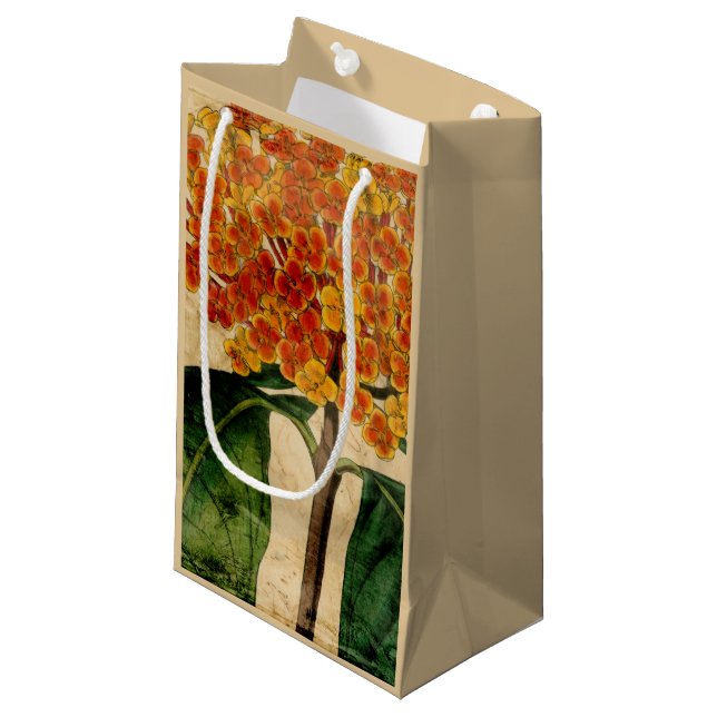 Petit Sac Cadeau Floral I (Devant Angle)