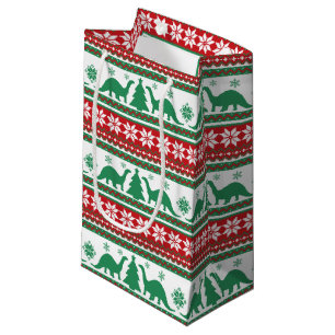 Petit Sac Cadeau Foire nordique Isle Brontosaurus Dinosaures Sweat