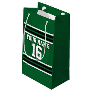 Petit Sac Cadeau Forest Green Black Team Jersey Custom