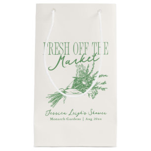 Petit Sac Cadeau Fraîchement sortie du marché : Baby shower vert po