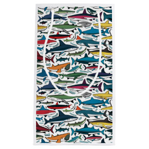 Petit Sac Cadeau Funny Cool Shark Imprimer Générique Abstrait