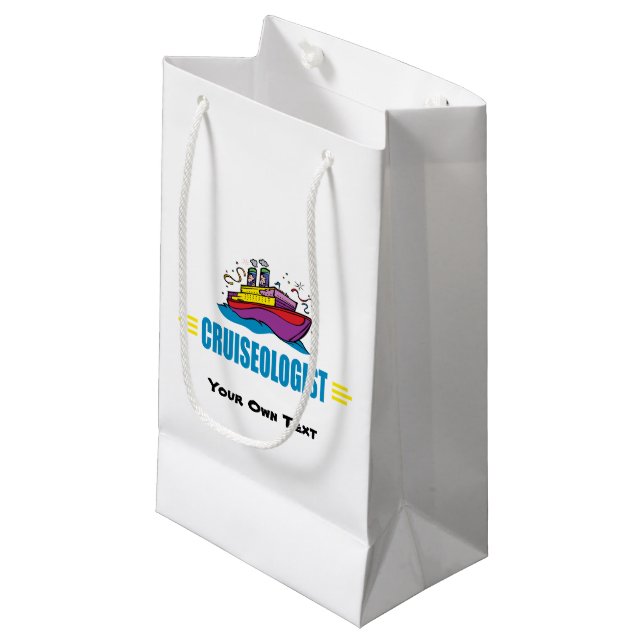 Petit Sac Cadeau Funny Cruise Ship (Devant Angle)