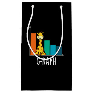 Petit Sac Cadeau G-raph Funny Giraffe Graph Pun Graph Dark BG