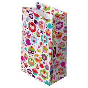 Petit Sac Cadeau Gâteau de tasse et pot mignons de thé
