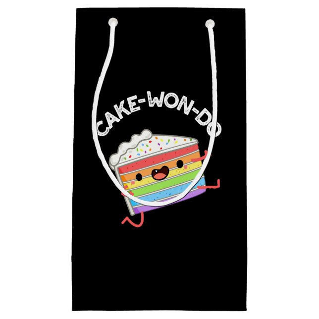 Petit Sac Cadeau Gâteau-won-do Funny Taekwondo jeu de gâteau Dark B (Devant)