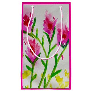 Petit Sac Cadeau Gentle Blooms – Soft Watercolor Floral Greeting