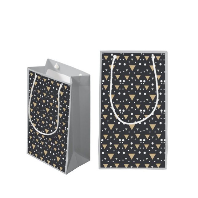 Petit Sac Cadeau Géométrie Luxe (Créateur téléchargé)