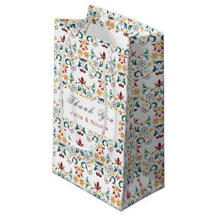 Petit Sac Cadeau Géométrie Vintage Motif Classique Intriqué Mariage