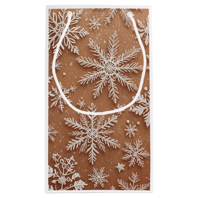 Petit Sac Cadeau Gilded Winter Crystals (Dos)