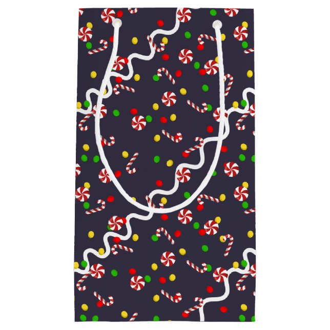 Petit Sac Cadeau Gingerbread House Candy (Devant)