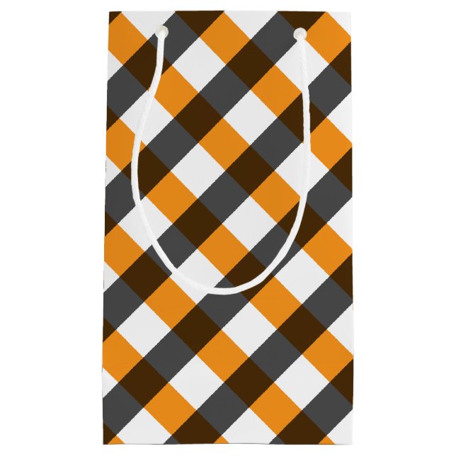 Petit Sac Cadeau Gingham Halloween 10 (Devant)