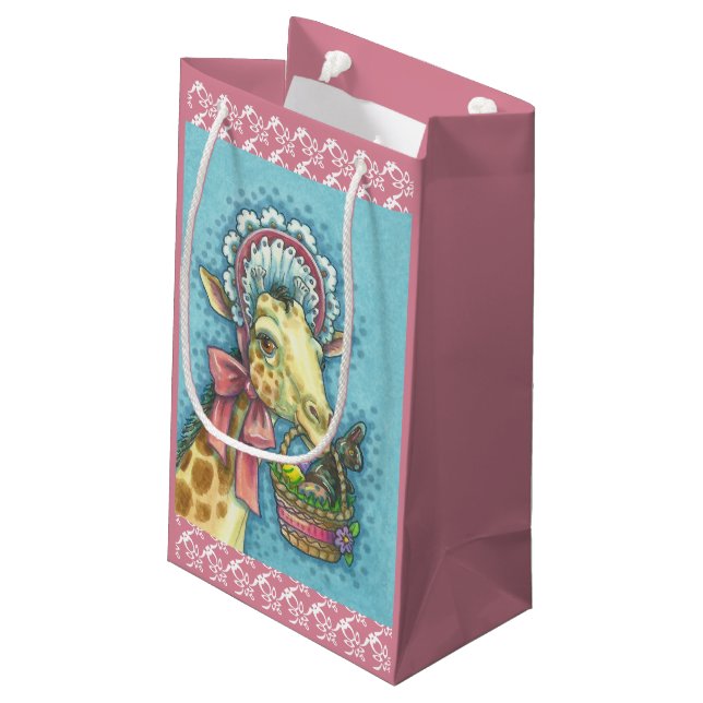 PETIT SAC CADEAU GIRAFFE ET CADEAU DE PÂQUES SM (Dos Angle)
