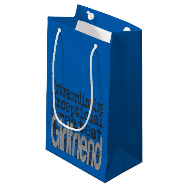 Petit Sac Cadeau Girfriend Extraordinaire (Devant Angle)