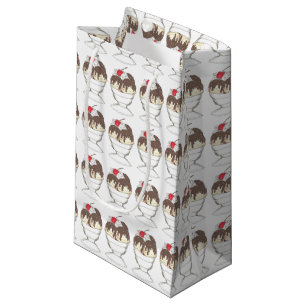 Petit Sac Cadeau Glace au Chocolat Chaud Sundae Dessert Pâque Glace