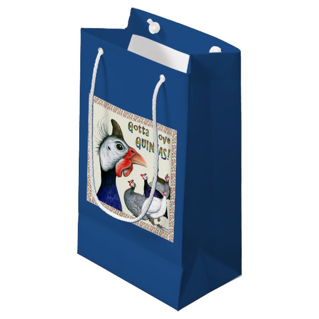 Petit Sac Cadeau Gotta Love Guineas ! (Devant Angle)