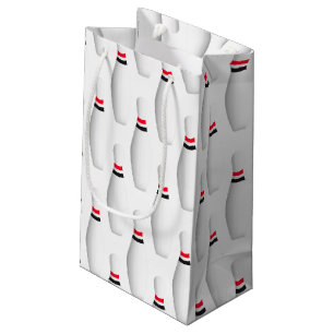 Petit Sac Cadeau goupilles de bowling sur le blanc