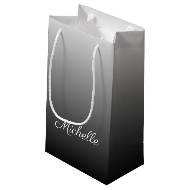 Petit Sac Cadeau gradient personnel ombre blâmes of grey (Dos Angle)