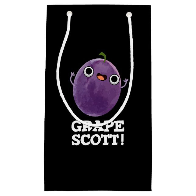 Petit Sac Cadeau Graphe Scott Funny Fruit Graphe Pun Dark BG (Devant)