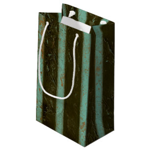 Petit Sac Cadeau Grille contemporaine d'air de turquoise