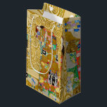 Petit Sac Cadeau Gustav Klimt Exécution Nouveau Couple<br><div class="desc">Gustav Klimt,  Fulfillment 1910-1911 Couple Art Nouveau avec la signature de Klimt design tourbillonnant et belle peinture or.</div>