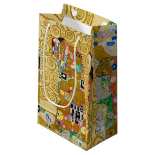 Petit Sac Cadeau Gustav Klimt Exécution Nouveau Couple