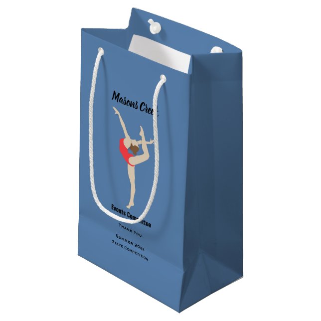 Petit Sac Cadeau Gymnaste Féminine (Devant Angle)