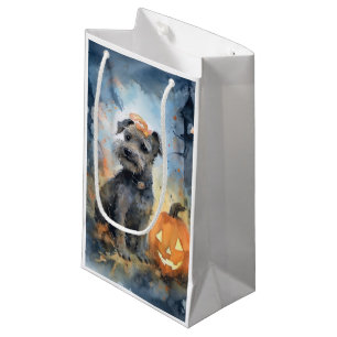 Petit Sac Cadeau Halloween Chesapeake Bay Terrier Avec Citrouilles