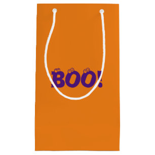 Petit Sac Cadeau Halloween Scary Boo! globes oculaires violet orang