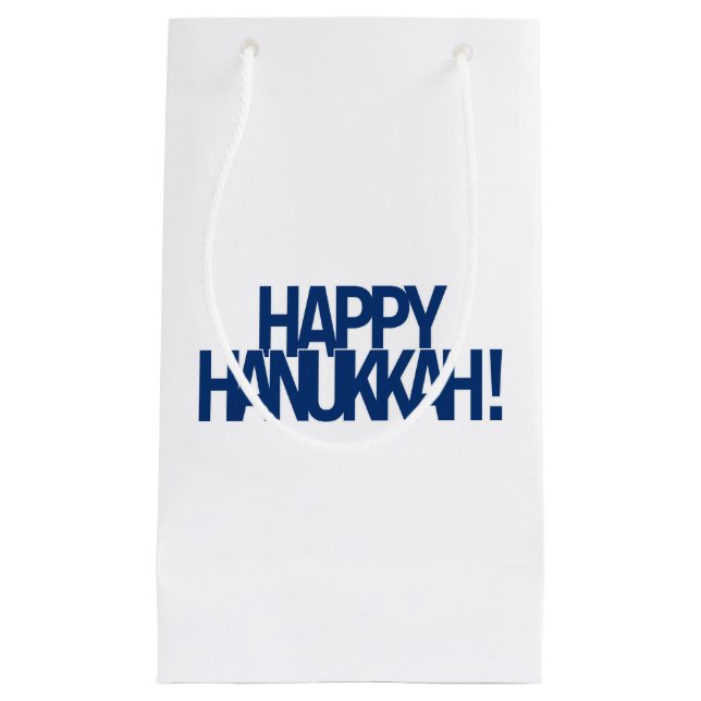 Petit Sac Cadeau Hanoukka heureux ! (Devant)