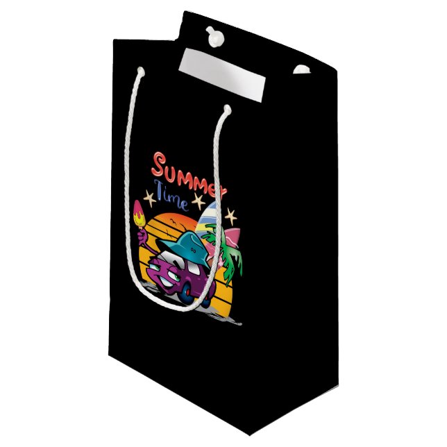 Petit Sac Cadeau Heure d'été (Devant Angle)