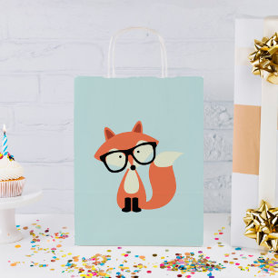 Petit Sac Cadeau Hipster Red Fox