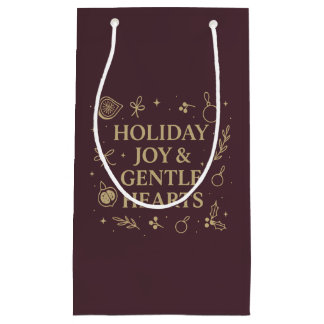 Petit Sac Cadeau Holiday Joy Gift Bag