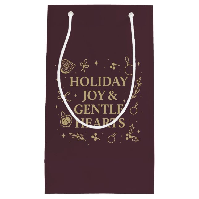 Petit Sac Cadeau Holiday Joy Gift Bag (Devant)