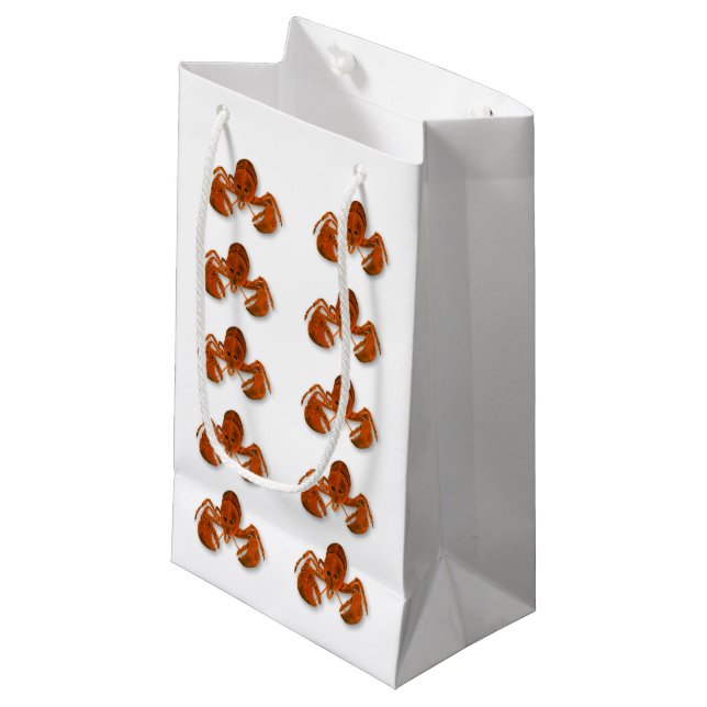 Petit Sac Cadeau Homard Maritime (Devant Angle)