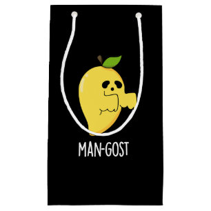 Petit Sac Cadeau Homme-gost Drôle Halloween Mango Ghost Pun Dark BG