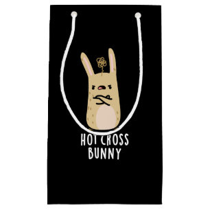 Petit Sac Cadeau Hot Cross Bunny Funny Angry Rabbit Pun Dark BG