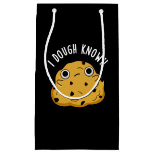 Petit Sac Cadeau I Dough Know Funny Baking Pun Dark BG