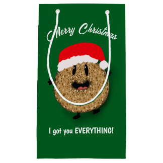 Petit Sac Cadeau I got you EVERYTHING! bagel Christmas Gift Bag