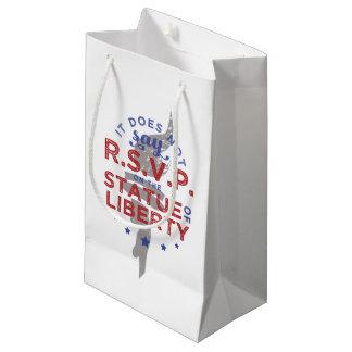 Petit Sac Cadeau Il ne dit pas RSVP sur la statue de la liberté