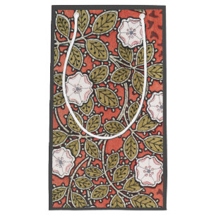 Petit Sac Cadeau Illustration d'art de rose sauvage Fleur Vintage
