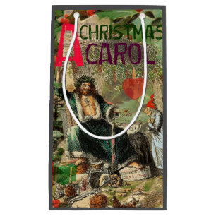 Petit Sac Cadeau Illustration du Fantôme de Noël Présent Scrooge