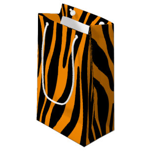 Petit Sac Cadeau Impression de la Zèbre orange Princeton