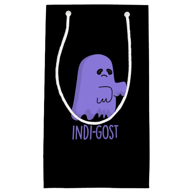Petit Sac Cadeau Indi-gost Funny Halloween Indigo jeu d'enfant noir (Devant)